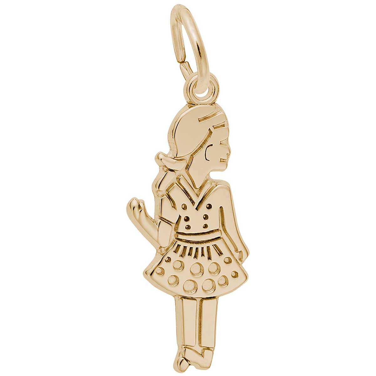 Rembrandt Charms Pipe Charm with Lobster Clasp, 14k White Gold並行