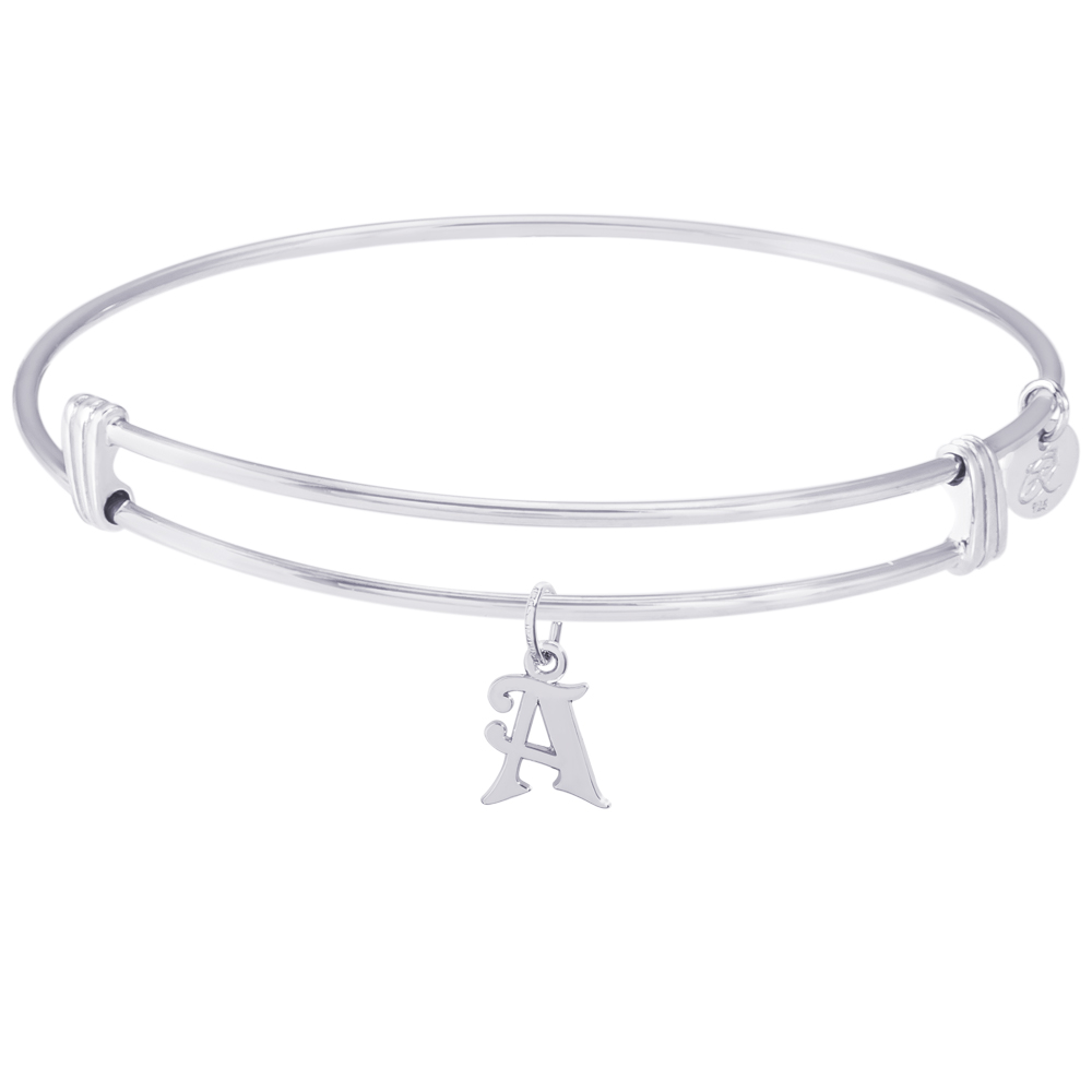 Rembrandt Initial A Charm 'Noble' Expandable Bangle: Precious Accents, Ltd.