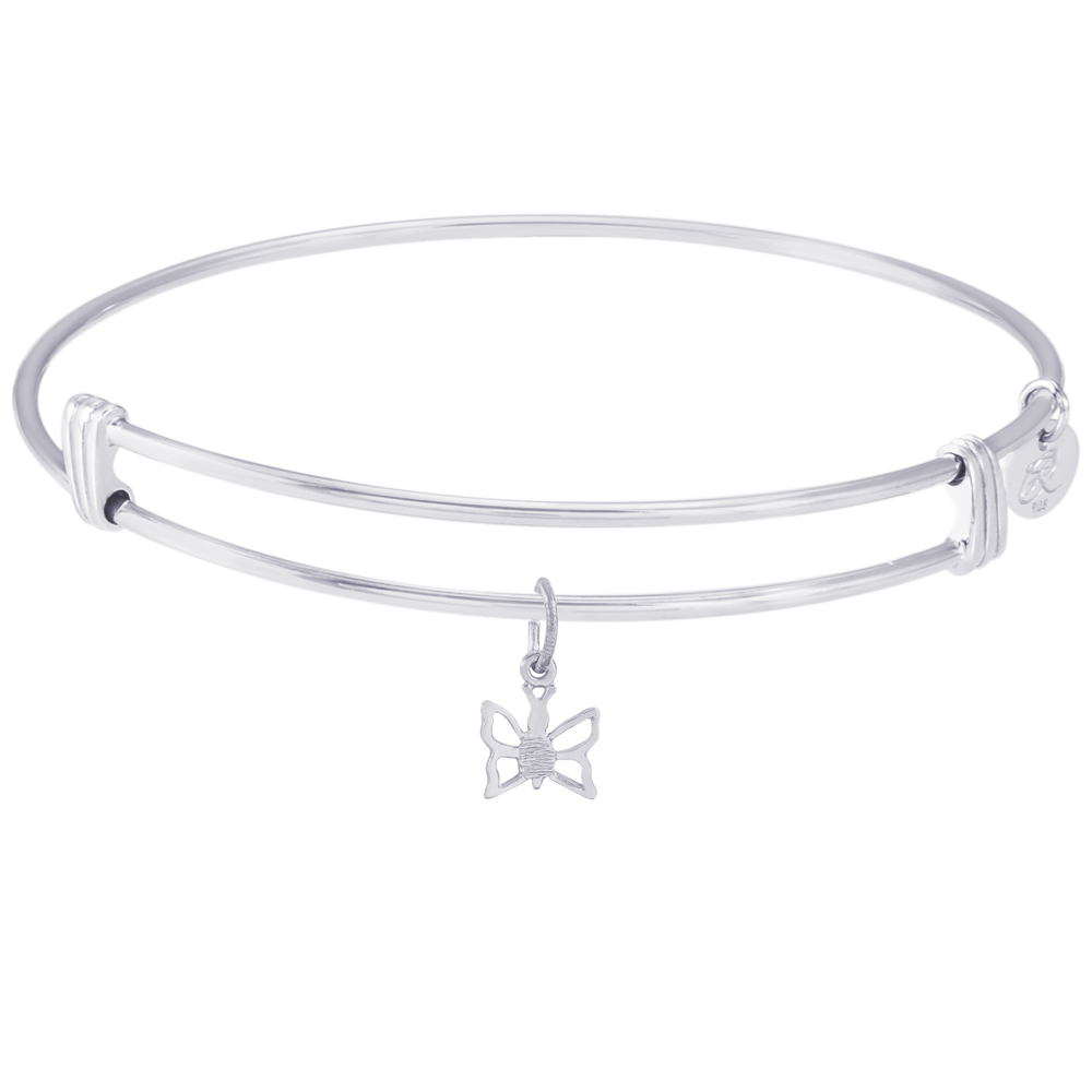 Women's Butterfly Charm Bangle Bracelet