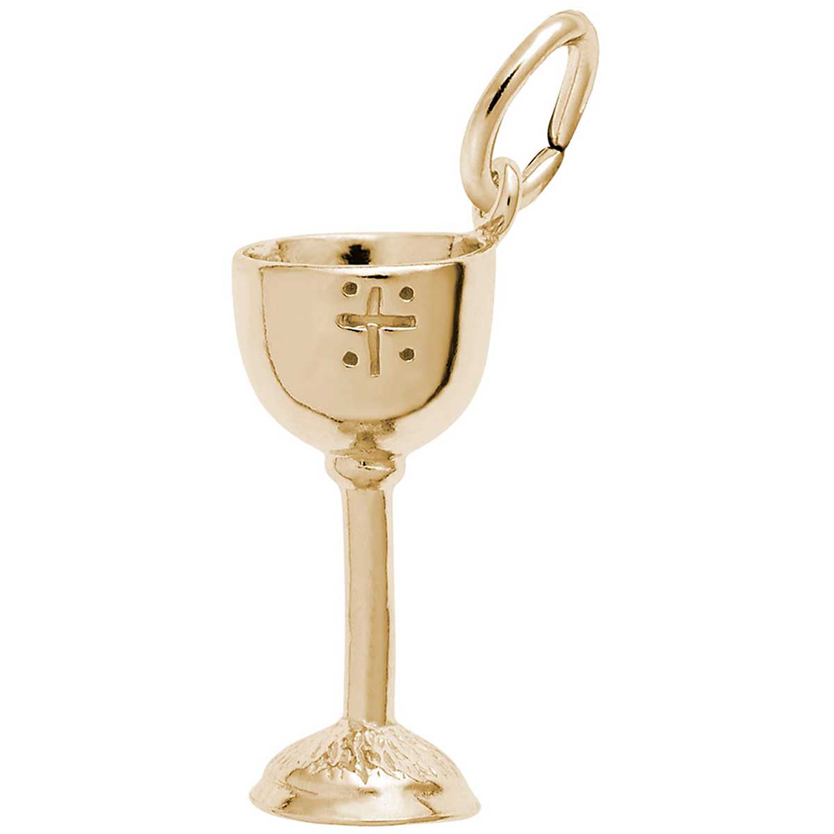 Rembrandt Communion Chalice Charm, 10K Yellow Gold