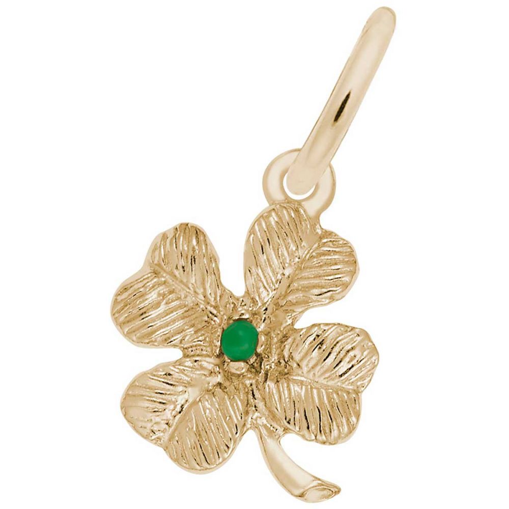 Gold Four Leaf Clover Charm Bracelet