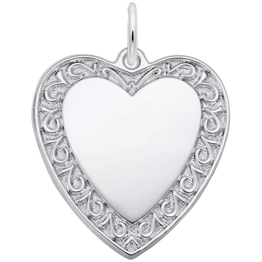 Sterling Silver Classic Heart Locket Pendant Necklace