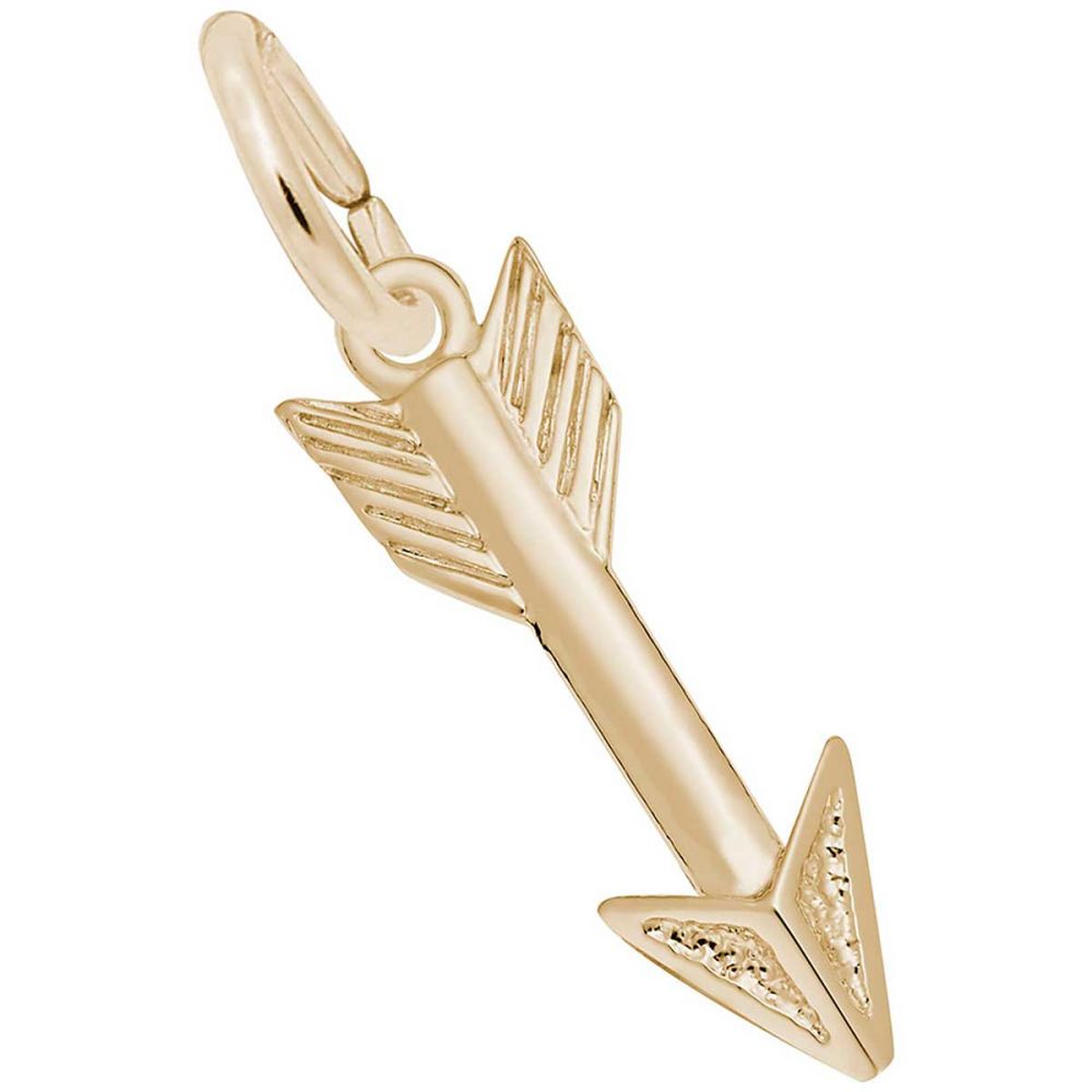 Rembrandt Arrow Charm, Gold Plated Silver: Precious Accents, Ltd.