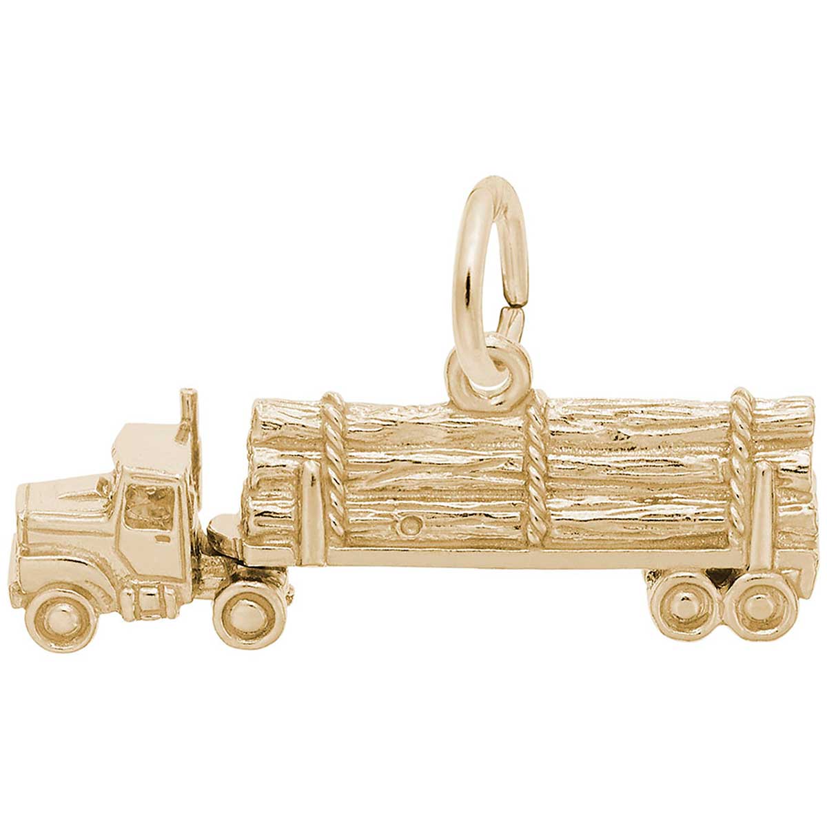 Rembrandt Timber Truck Charm, 14K Yellow Gold