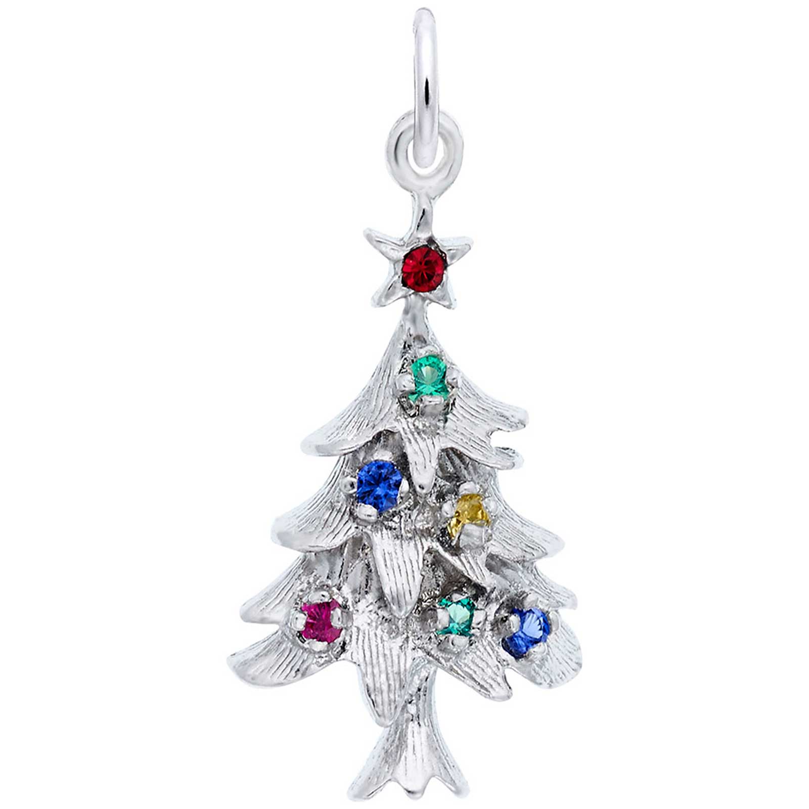 Rembrandt Christmas Tree with Ornaments Charm, Sterling Silver ...