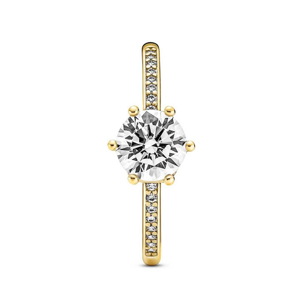 Sparkling Solitaire Ring