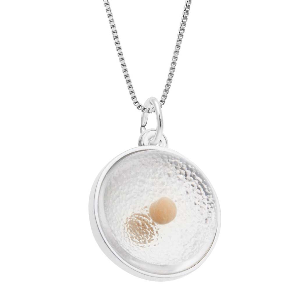 Rembrandt Mustard Seed Charm Necklace, Sterling Silver: Precious ...
