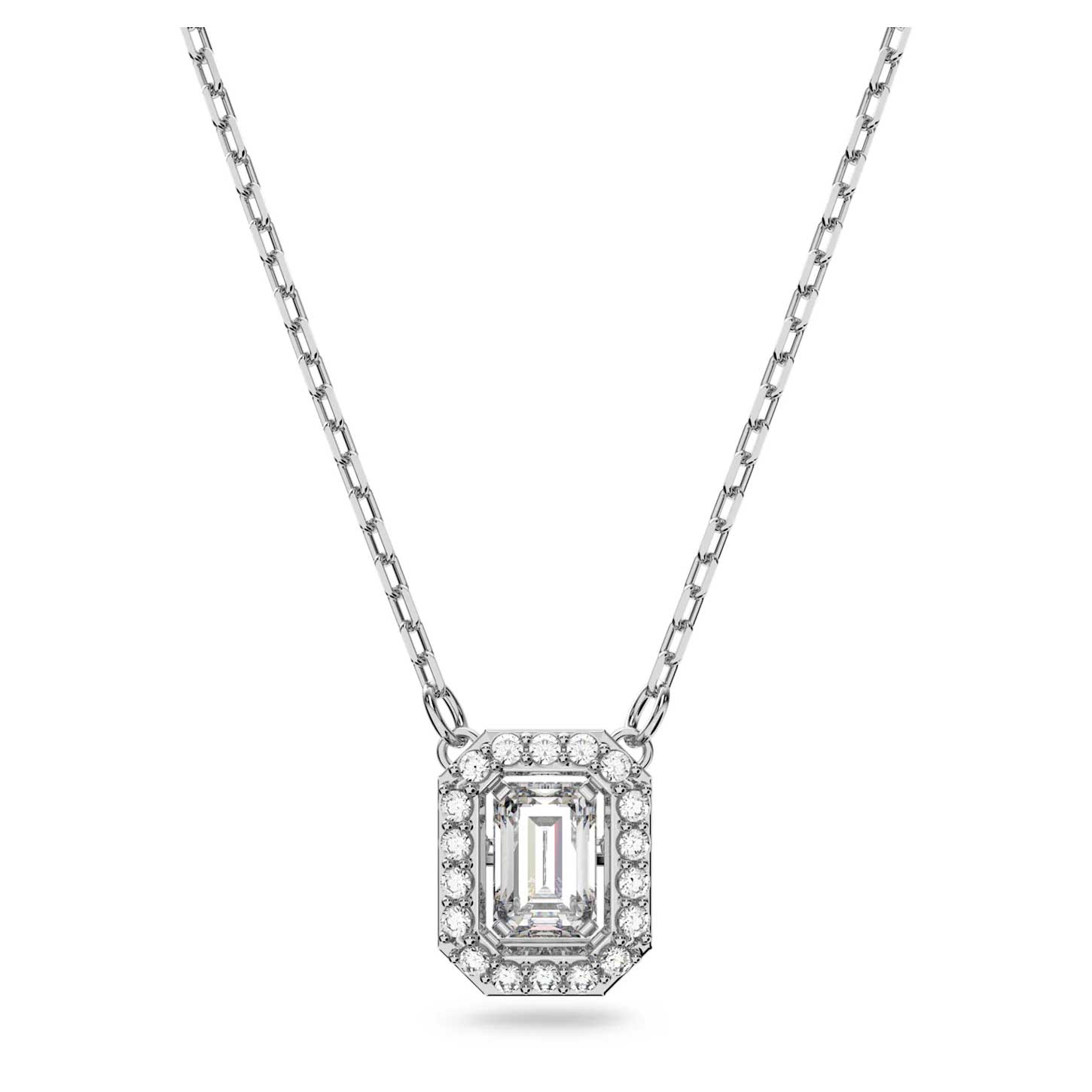 Swarovski Millenia Necklace, Square cut Swarovski Zirconia, White ...