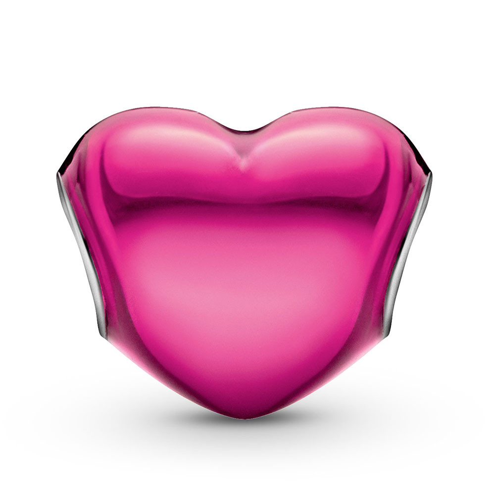 Pandora : Metallic Pink Heart Charm