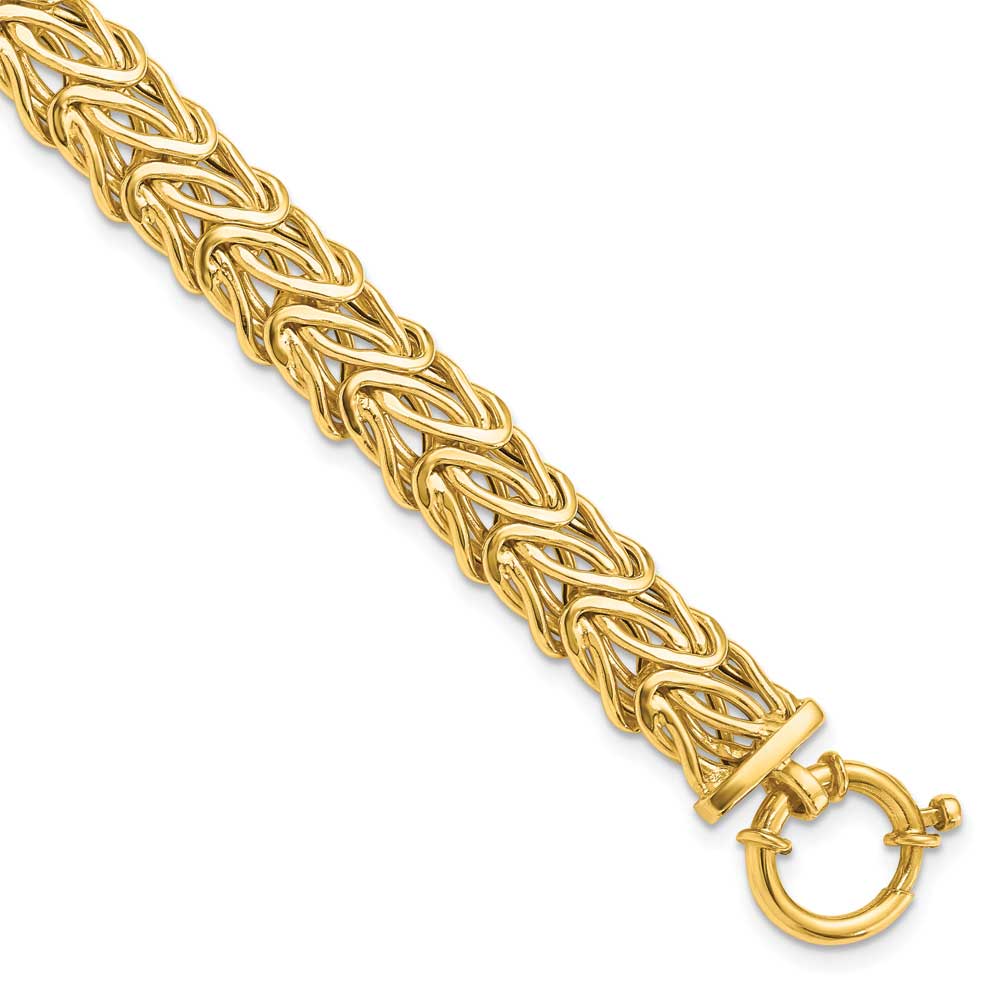 14k Polished Fancy Link Bracelet: Precious Accents, Ltd.