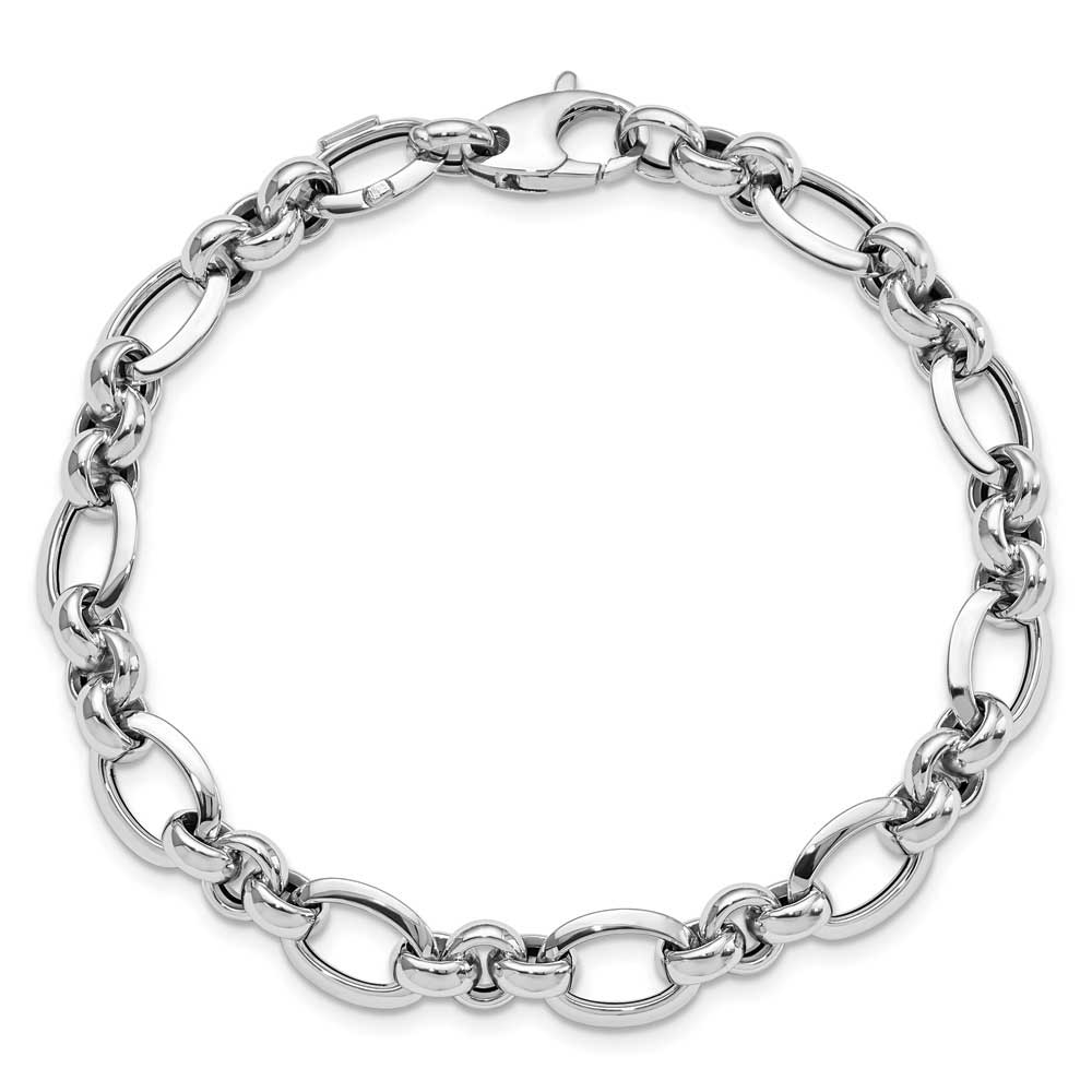 14k White Gold Polished Bracelet: Precious Accents, Ltd.