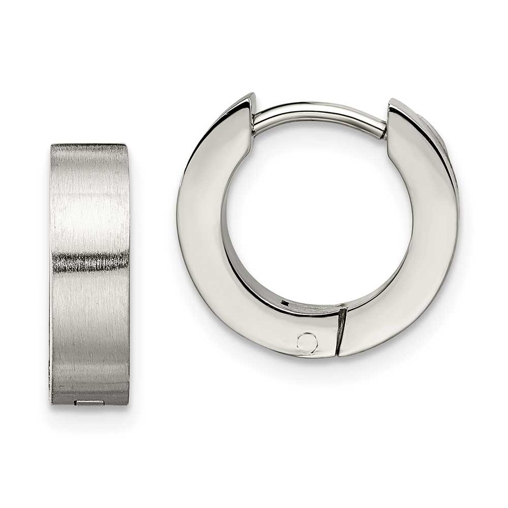 304 Stainless Steel Hoop Earrings, for Jewelry Making and Earring Repair,  Stainless Steel Color, 24 Gauge, 18~19x15x0.5mm