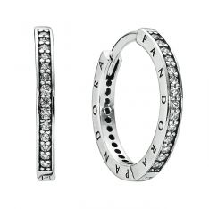 Pandora Crossover Pavé Hoop Earrings: Precious Accents, Ltd.