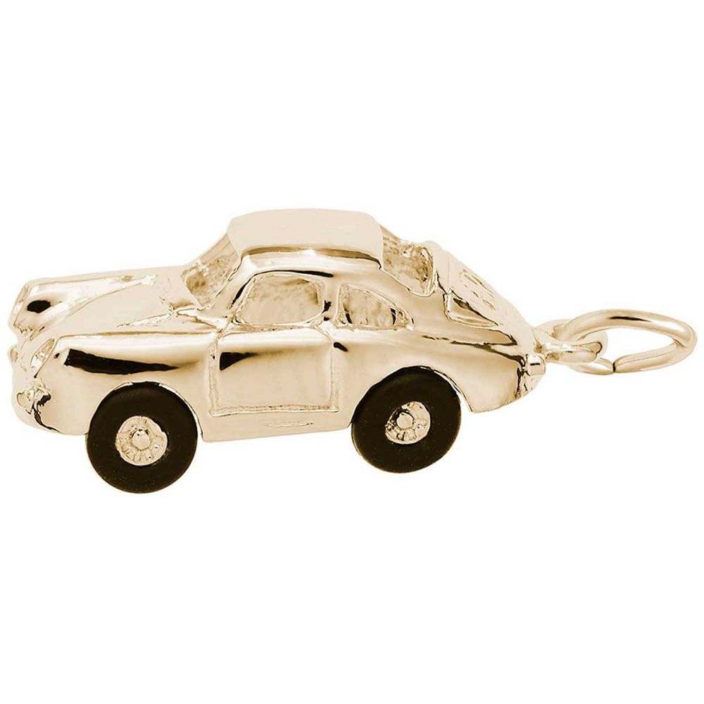 Rembrandt Charms Sports Car Charm with Lobster Clasp, 10K Yellow