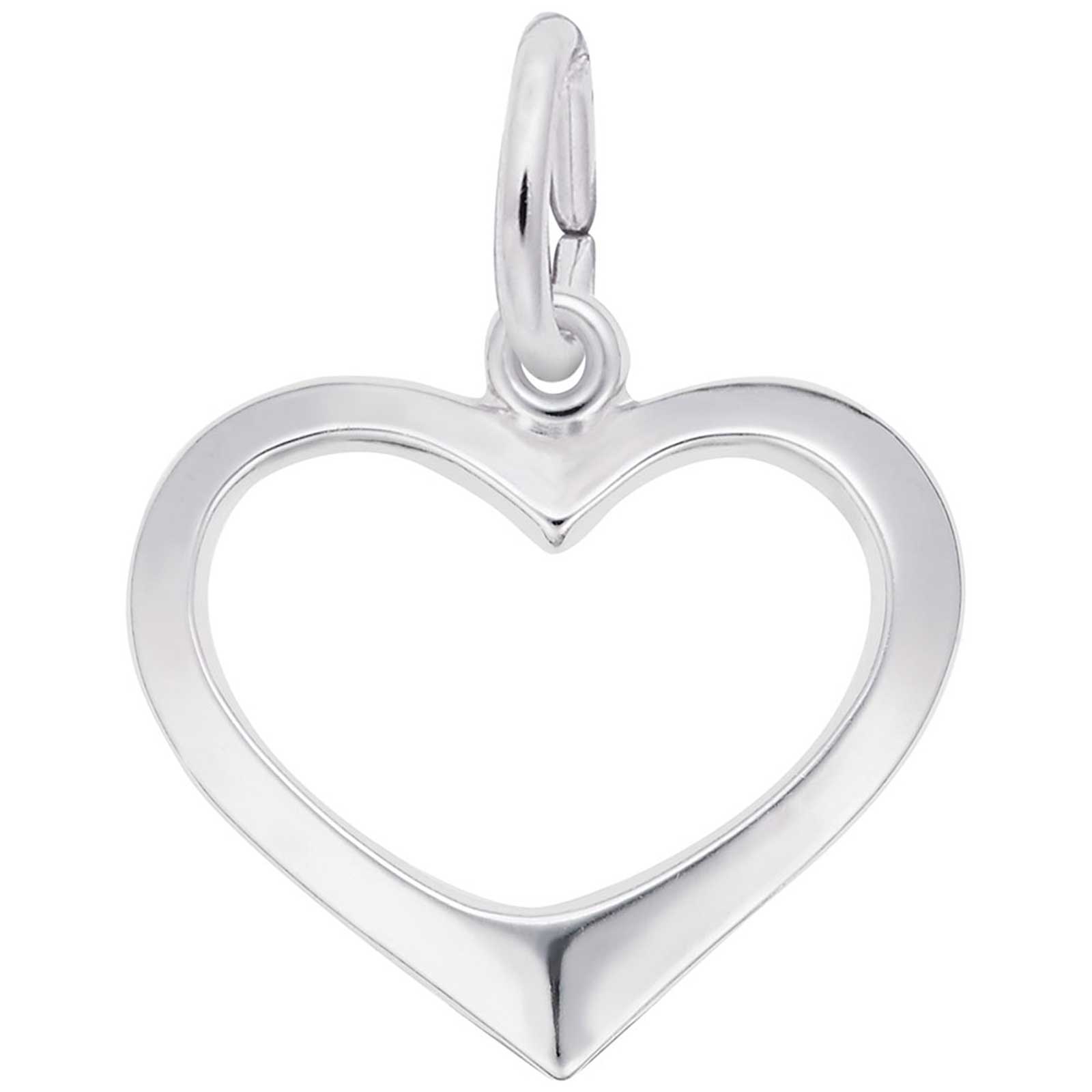 Rembrandt Open Heart Charm, Sterling Silver: Precious Accents, Ltd.