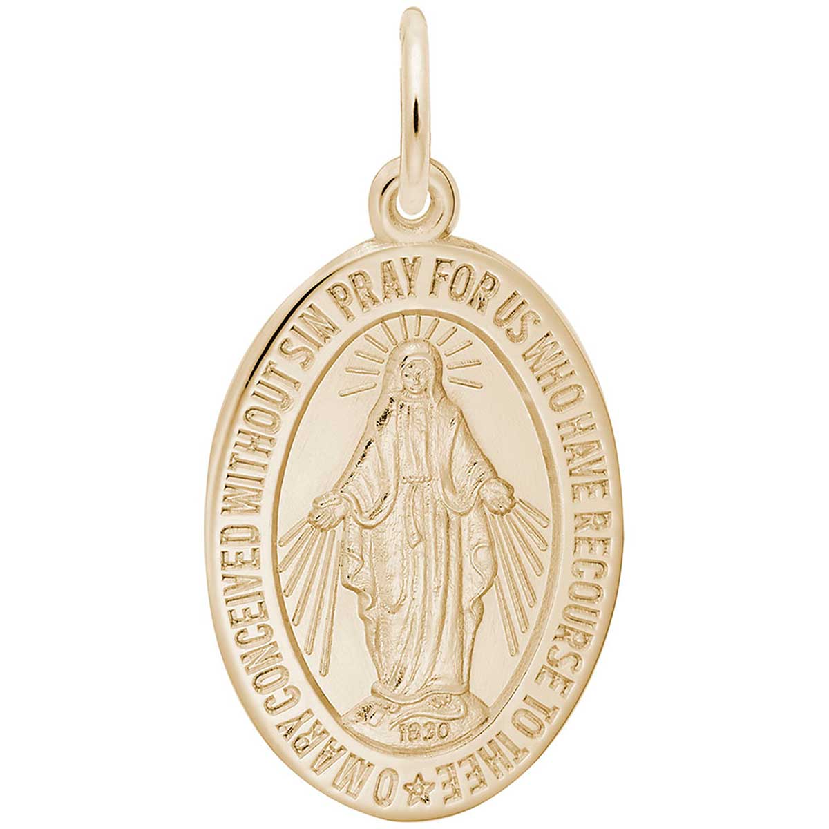 10k gold miraculous medal