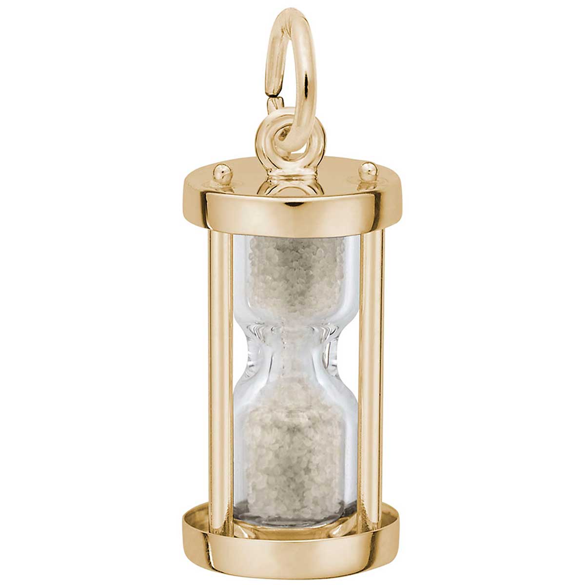 Rembrandt Hourglass Charm, 14K Yellow Gold: Precious Accents, Ltd.