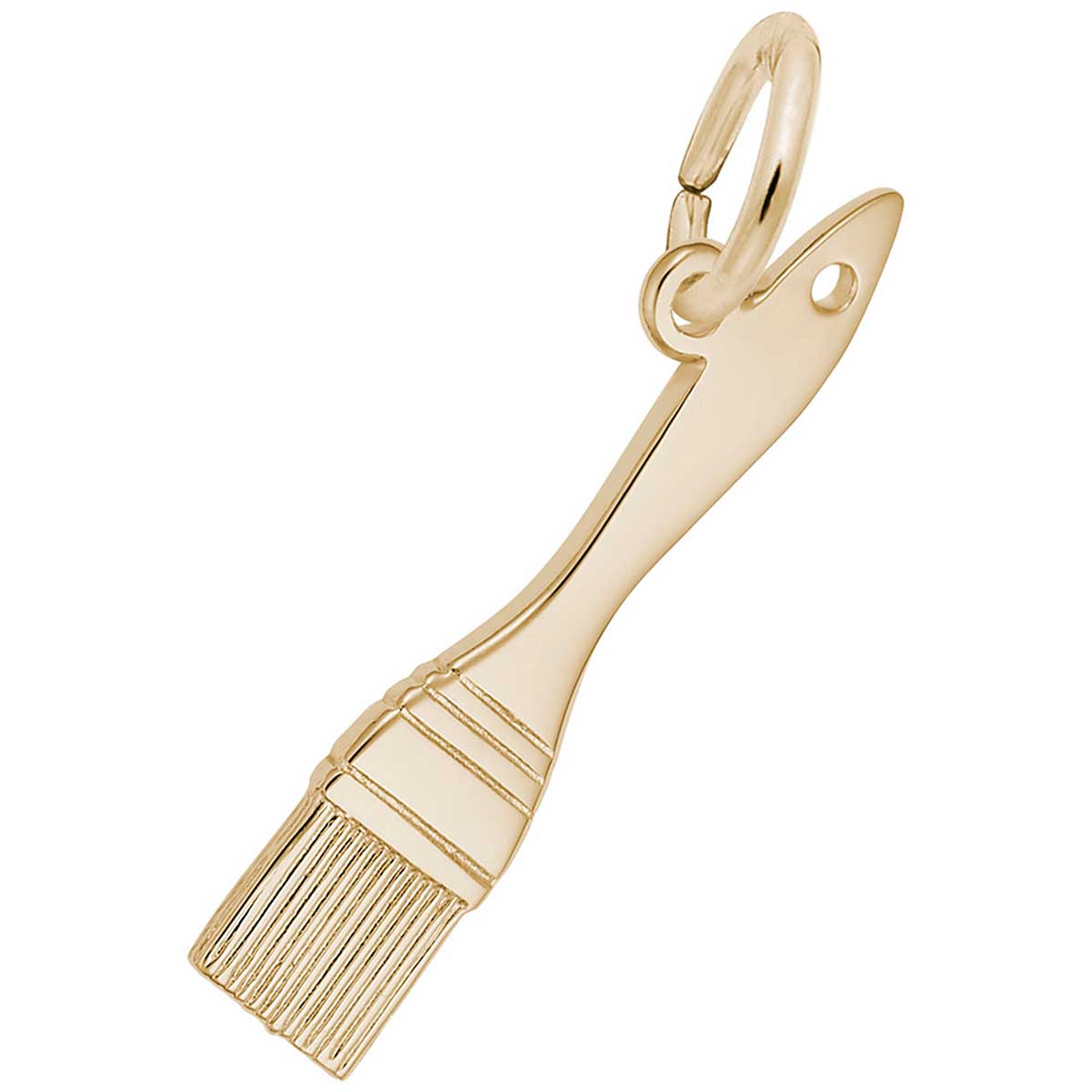 Rembrandt Paintbrush Charm, 14K Yellow Gold