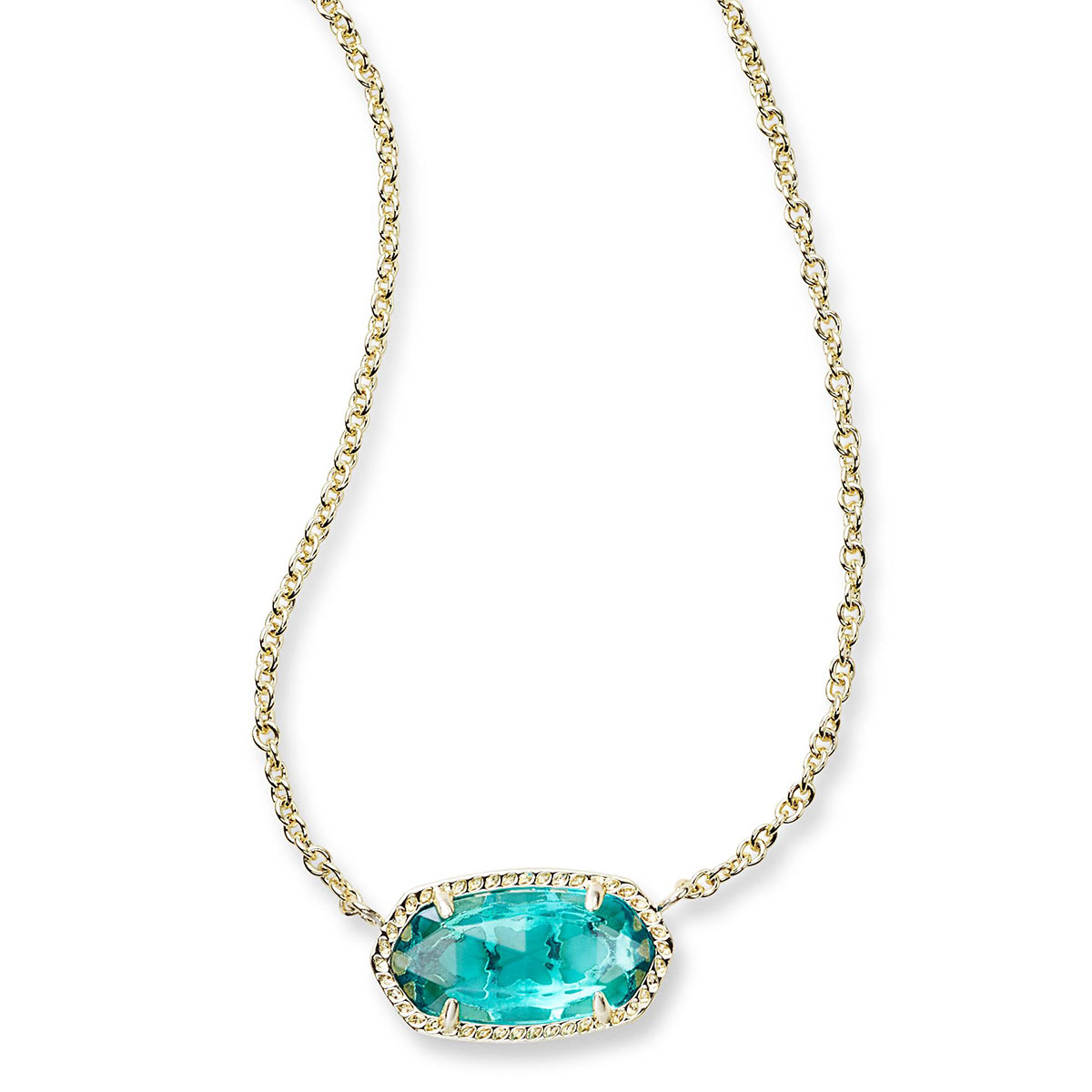 Kendra Scott Elisa Pendant Necklace in London Blue: Precious