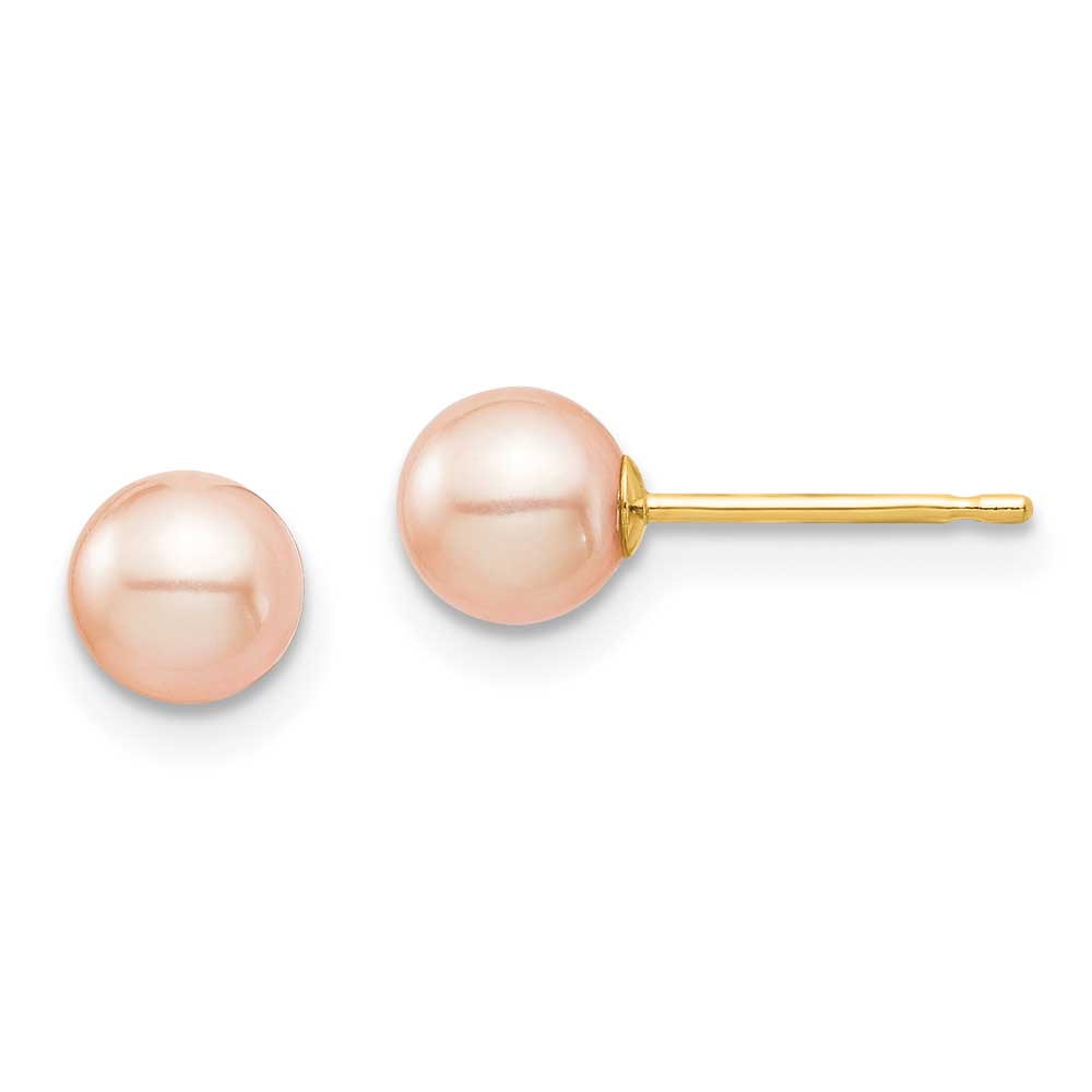 Jewelry 14k Madi K 5-6mm Pink Button Freshwater Cultured Pearl