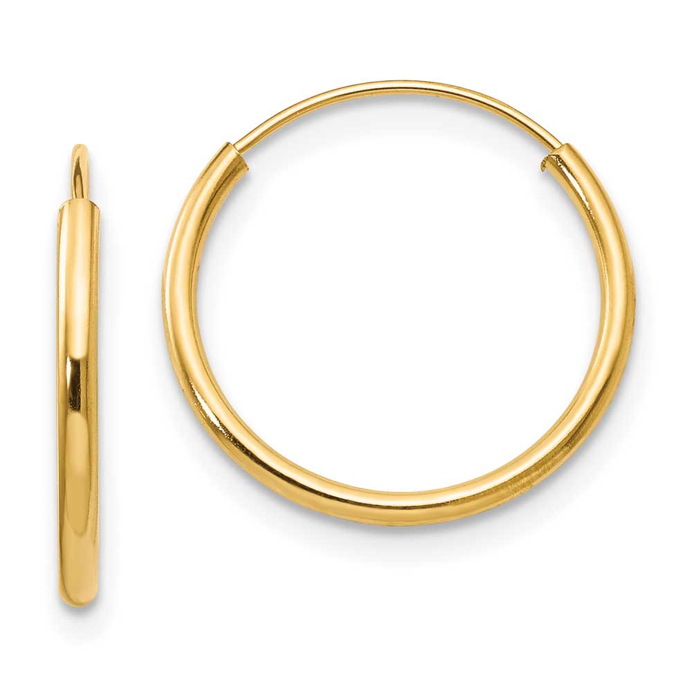 14k Madi K Endless Hoop Earrings: Precious Accents, Ltd.