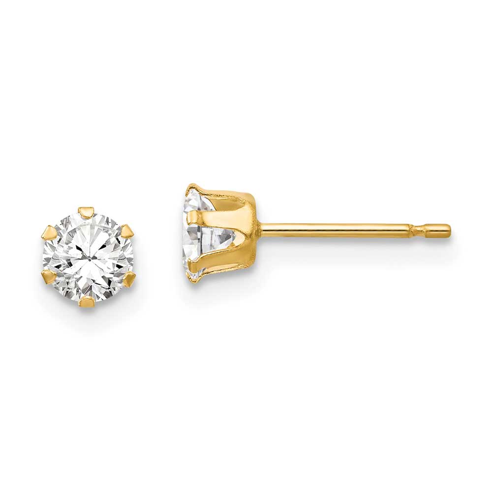 14k Madi K CZ Stud Post Earrings: Precious Accents, Ltd.