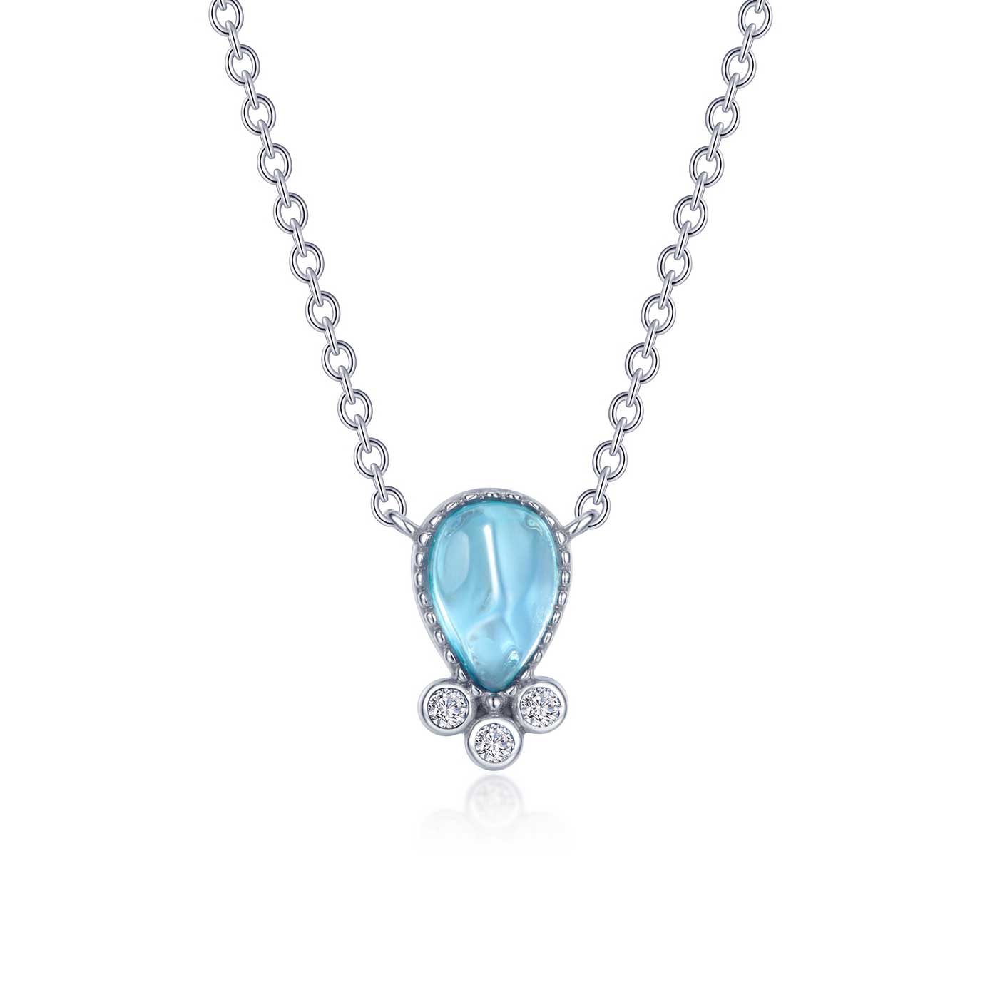 Lafonn Fancy Lab Grown Sapphire Pendant Necklace