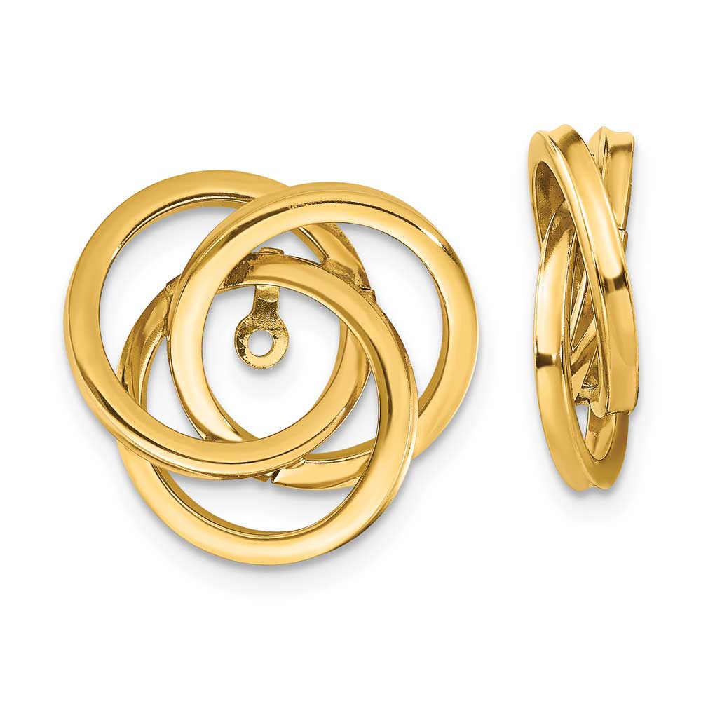 14k Polished Love Knot Earring Jackets: Precious Accents, Ltd.