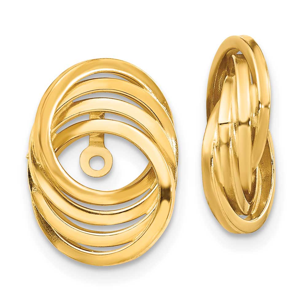 14k Polished Love Knot Earring Jackets: Precious Accents, Ltd.