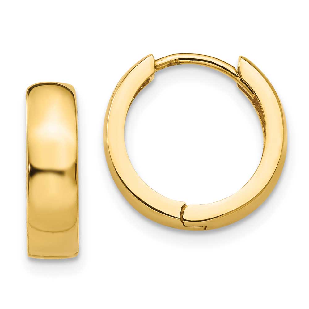 14k Round Hinged Hoop Earrings Precious Accents Ltd