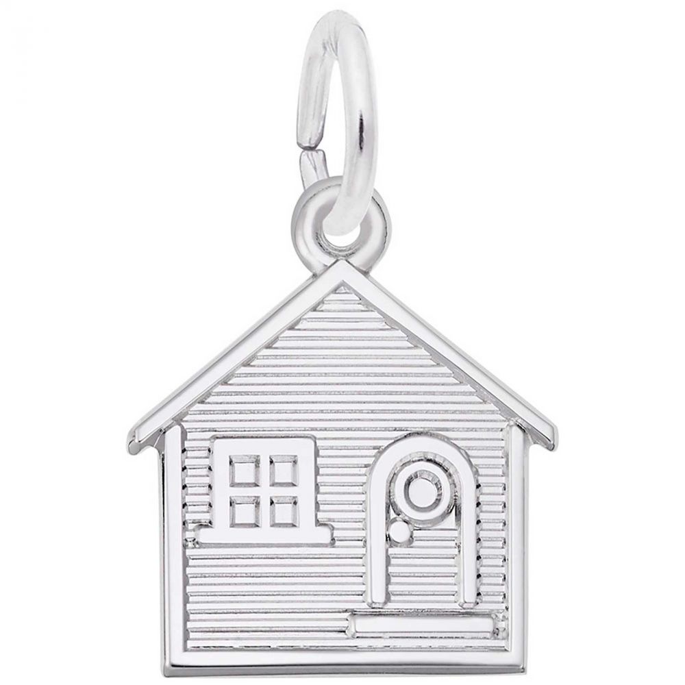 Home sweet home charm, Sterling silver