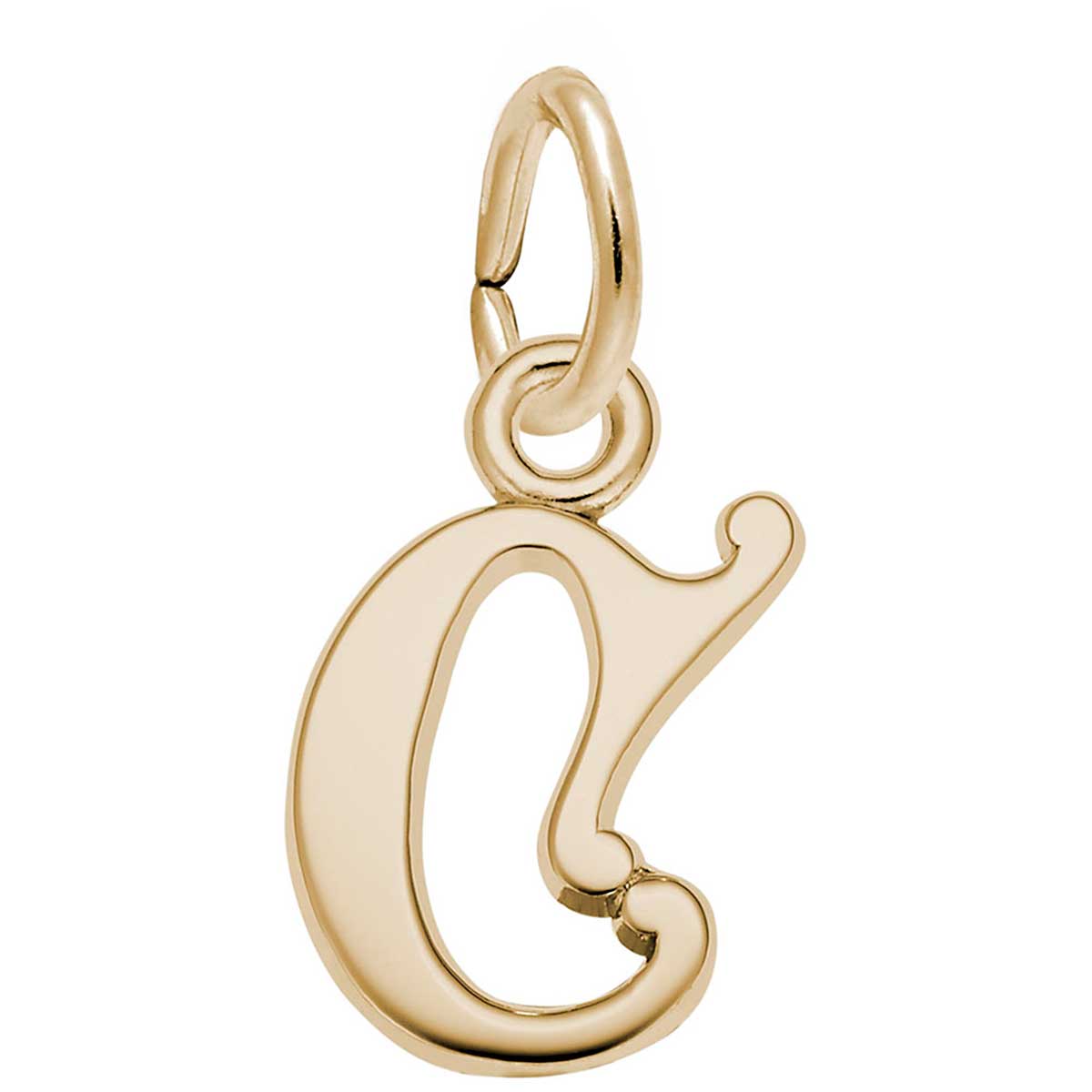 Rembrandt Letter C Charm, Gold Plated Silver: Precious Accents, Ltd.