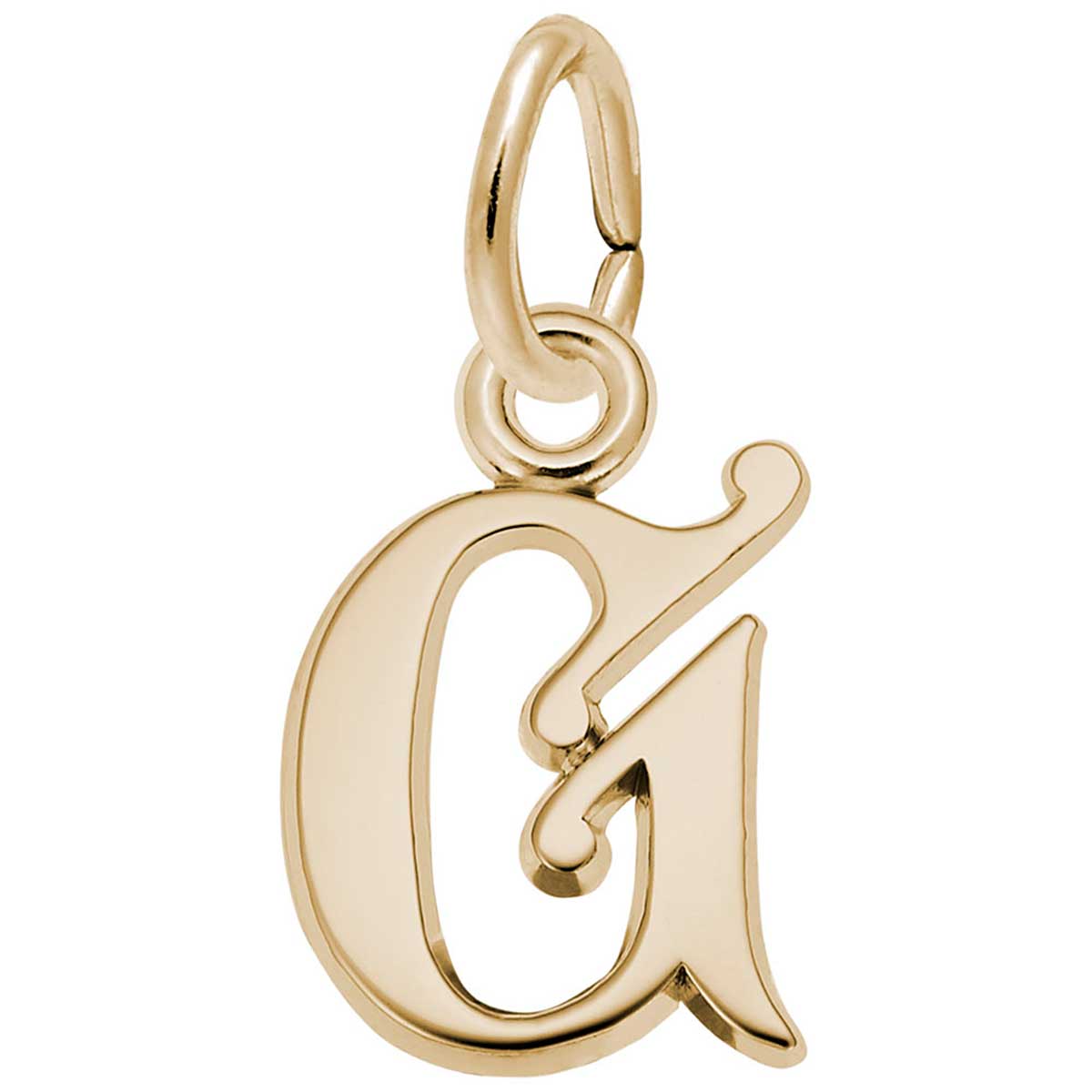 Rembrandt Letter G Charm, 10K Yellow Gold: Precious Accents, Ltd.