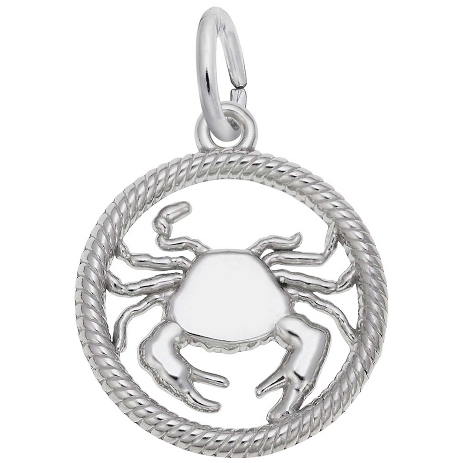 Rembrandt Cancer Crab Charm, Sterling Silver: Precious Accents, Ltd.