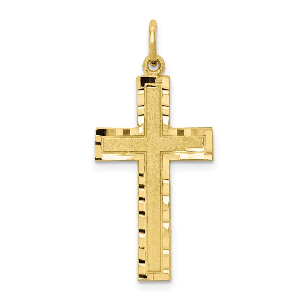 10k Gold Cross Charm Precious Accents Ltd