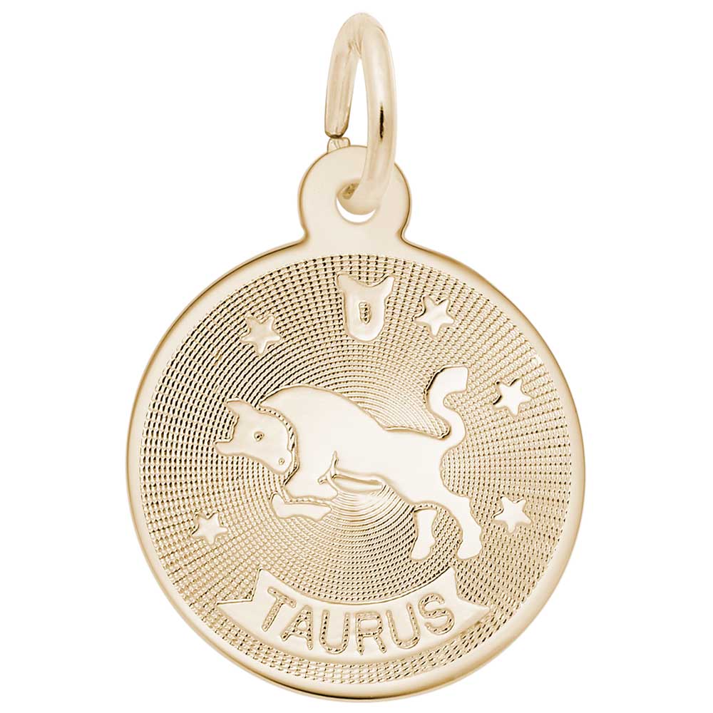 Rembrandt Taurus Charm, Gold Plated Silver: Precious Accents, Ltd.