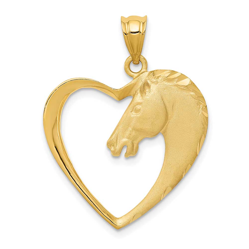 14K Gold Horse Pendant: Precious Accents, Ltd.