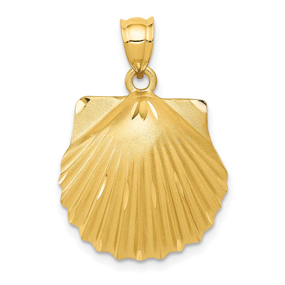 14K Gold Seashell Pendant: Precious Accents, Ltd.