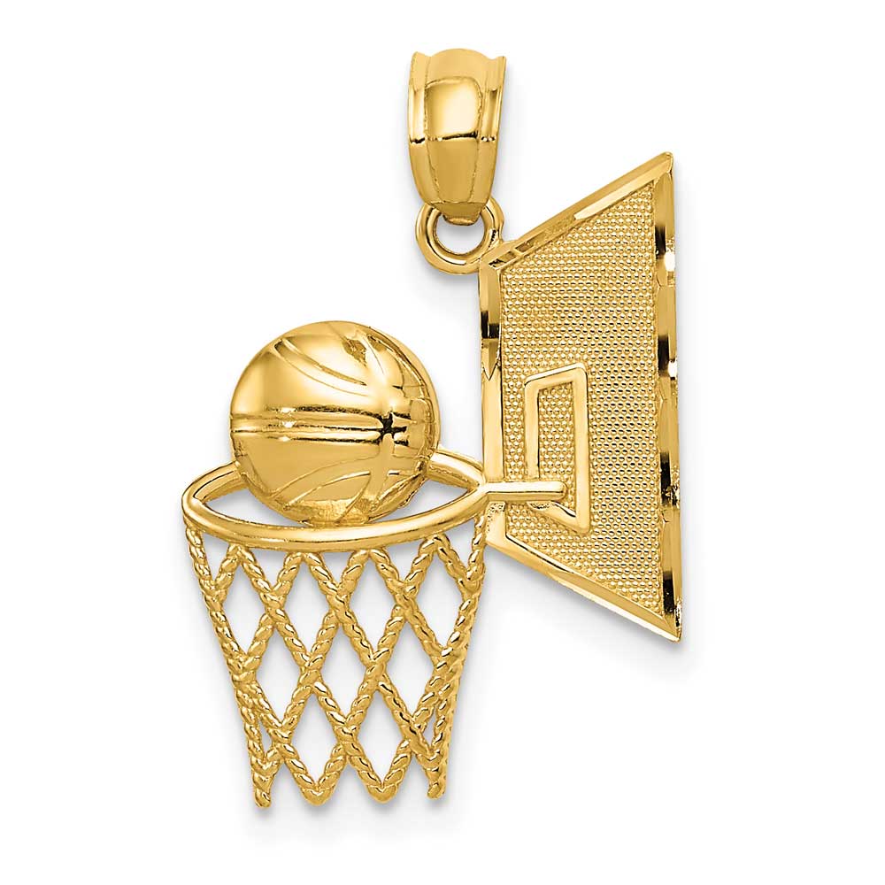 Real gold store basketball necklace