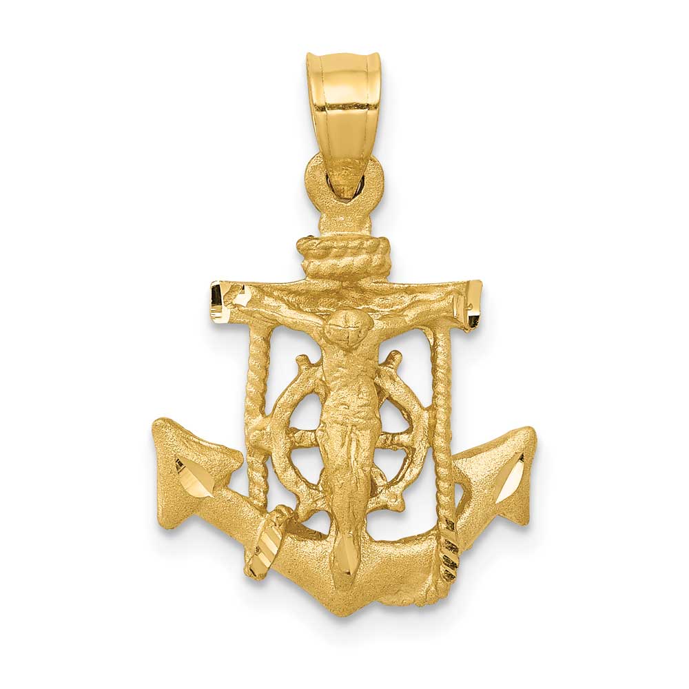 14K Gold Mariners Cross Pendant: Precious Accents, Ltd.