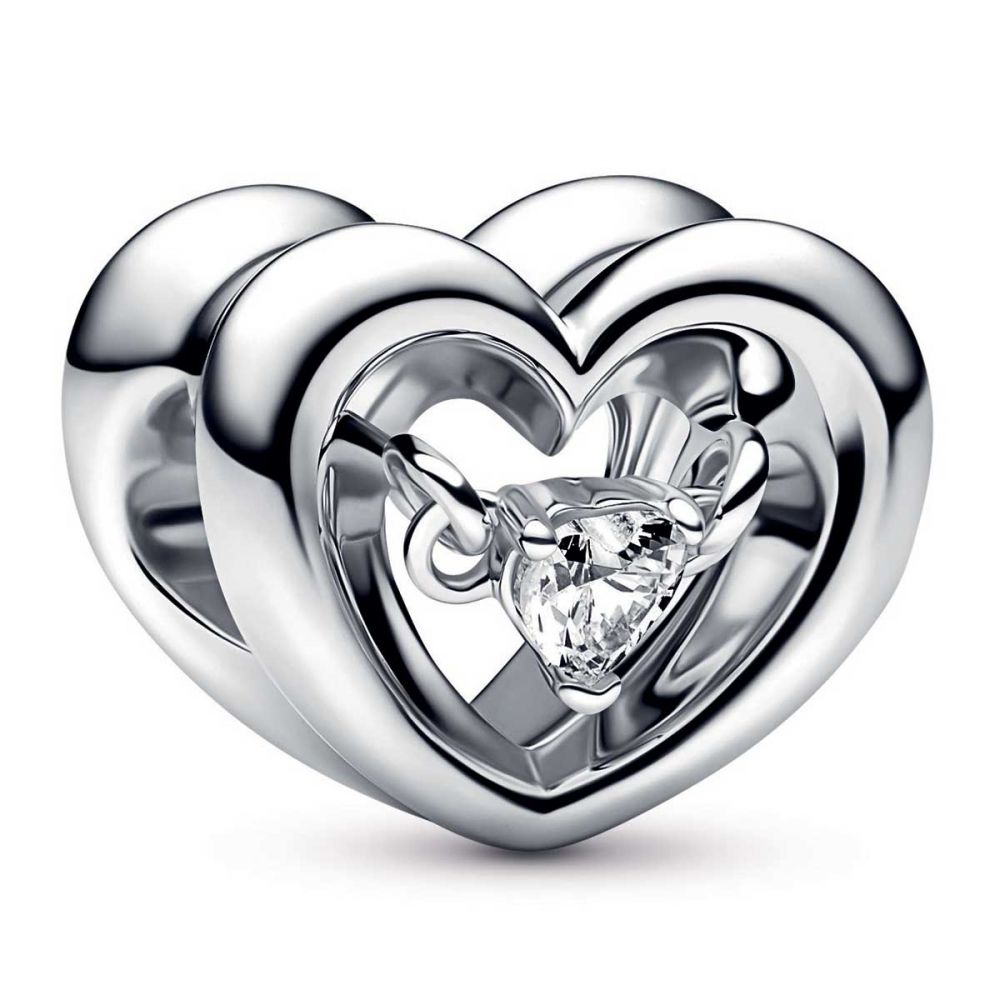 Radiant Open Heart Charm