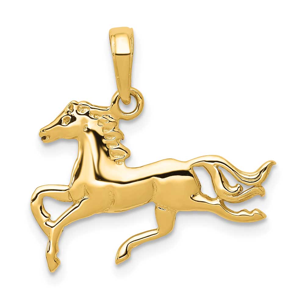 14K Gold Horse Pendant: Precious Accents, Ltd.