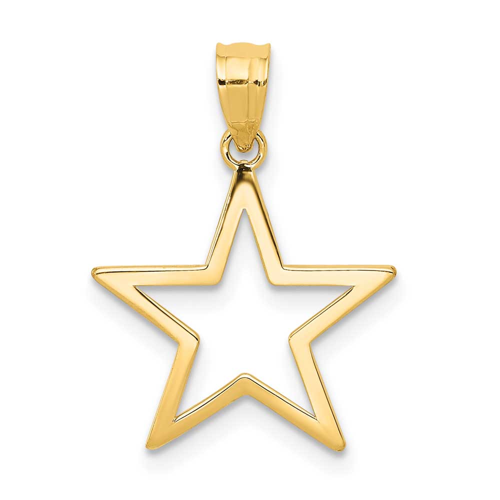 14k Gold Star Charm Precious Accents Ltd