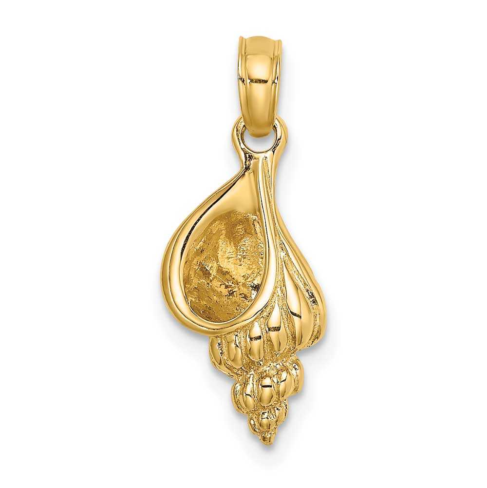 14K Gold 3D Mini Conch Shell Charm: Precious Accents, Ltd.