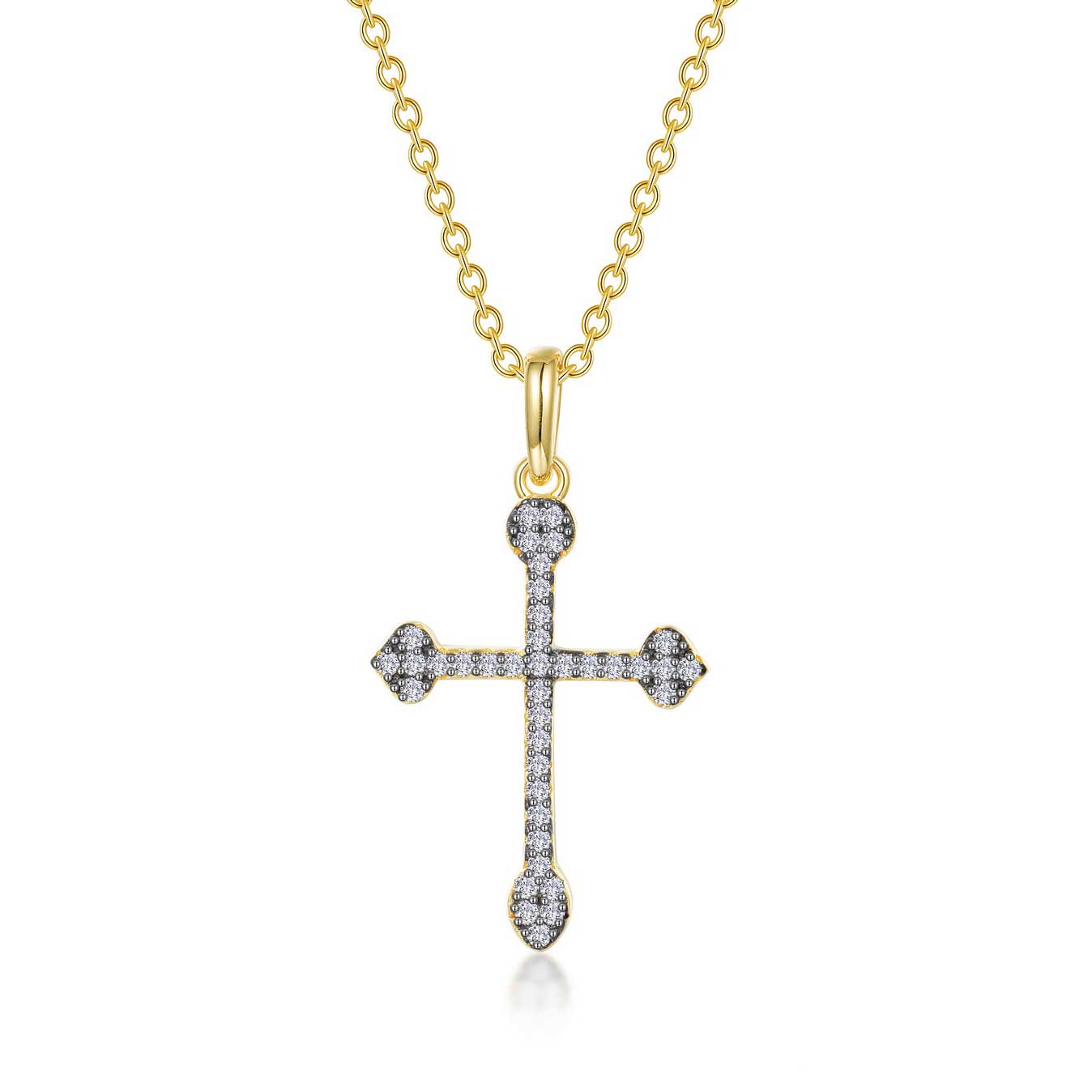 Lafonn 0.38 CTW Cross Pendant Necklace: Precious Accents, Ltd.