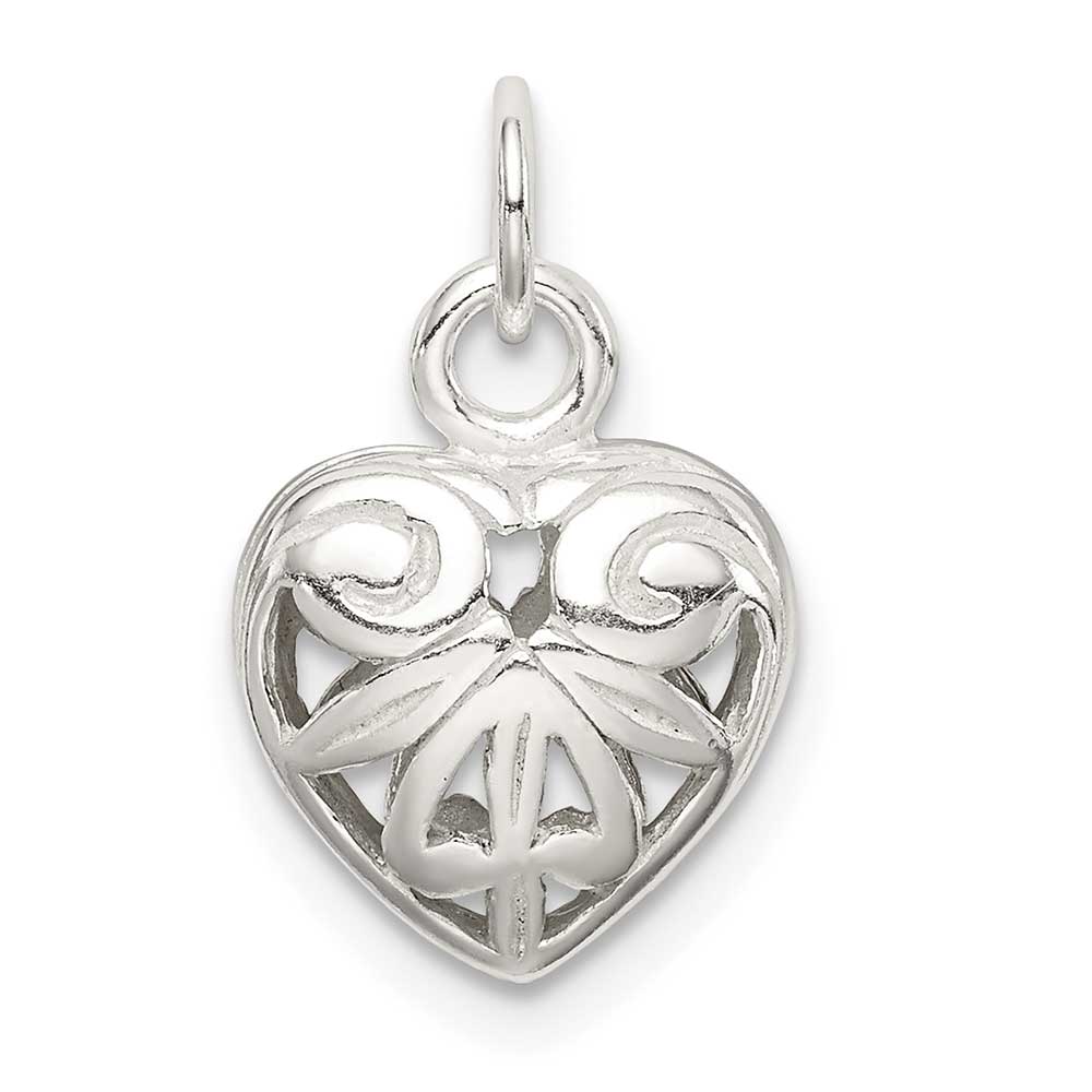 Sterling Silver Heart Charm: Precious Accents, Ltd.