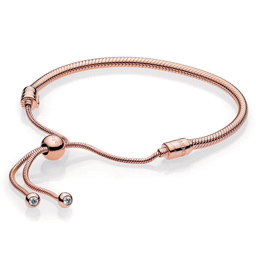 Approx. 8.5 Nylon Bracelet Cord w/Brass Loops & Adjustable Slide, Dusty  Rose