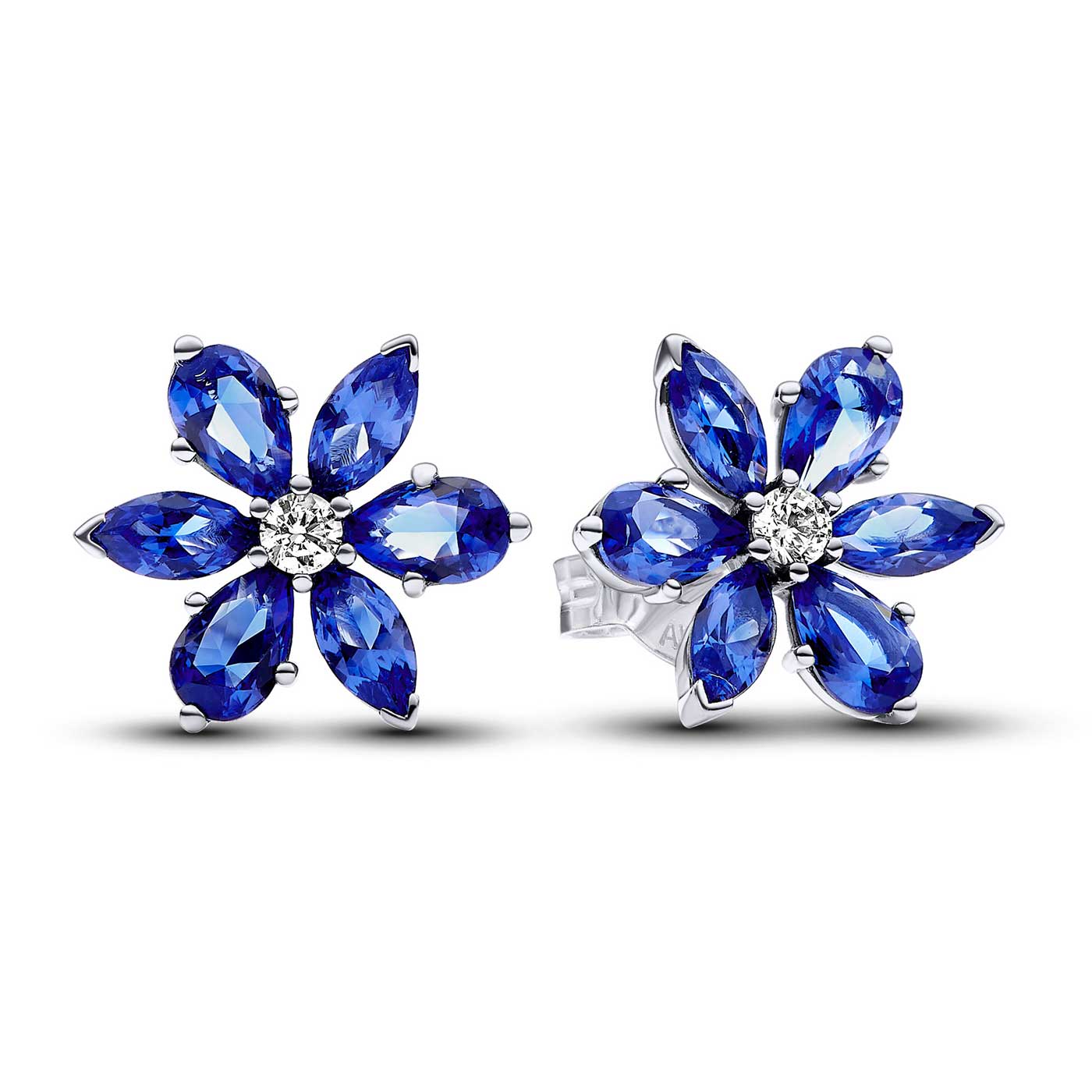 Pandora Sparkling Blue Herbarium Cluster Stud Earrings: Precious ...