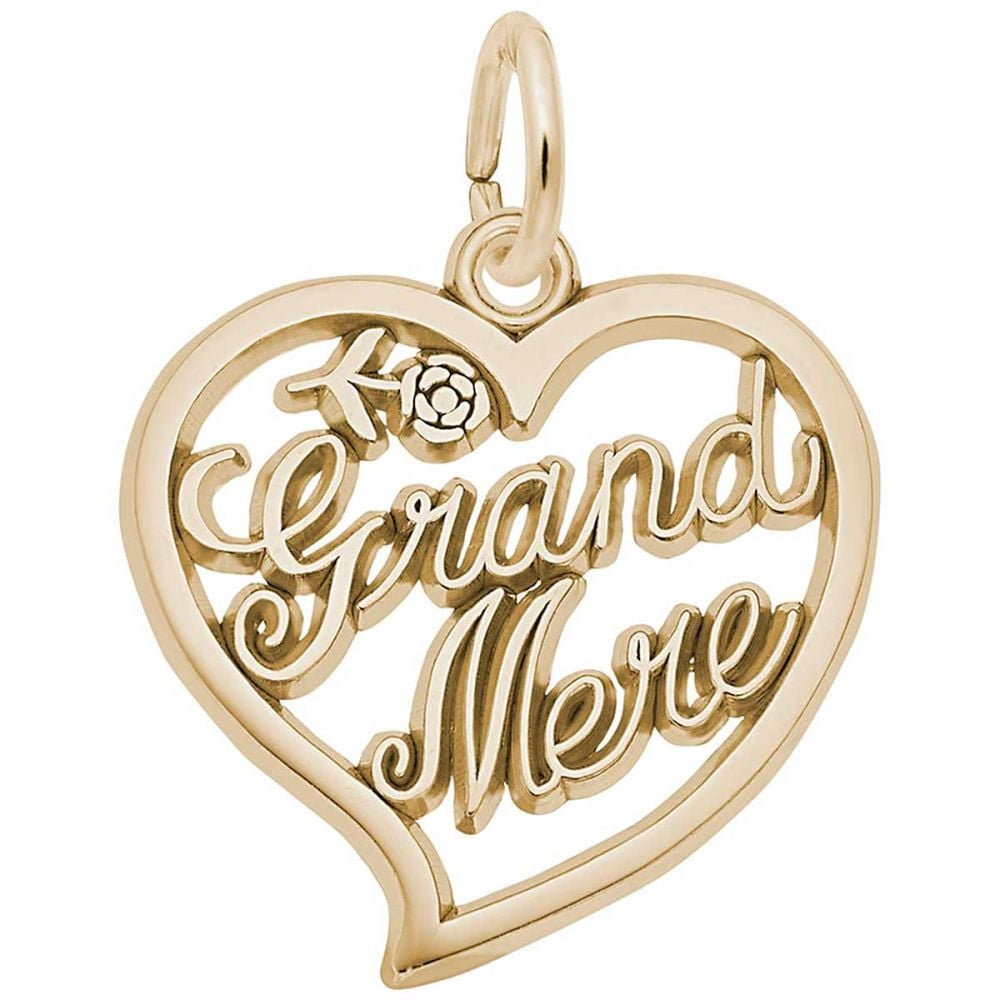 Rembrandt Grand Mere Open Heart Charm, 10K Yellow Gold: Precious Accents,  Ltd.