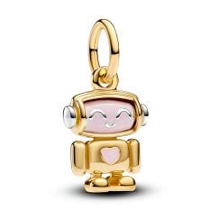 Pandora Spinnable Face Robot Dangle Charm